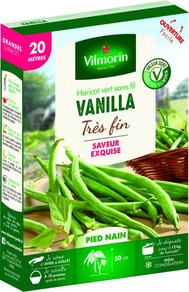 Légumes Secs - Haricot Nain Vert Vanilla - 20 m - face recto